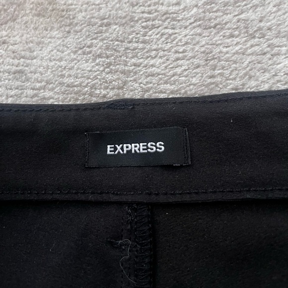 Express Croc-Embossed Faux Leather High-Rise Straight-Leg Pants 2 Office Siren - Picture 6 of 9